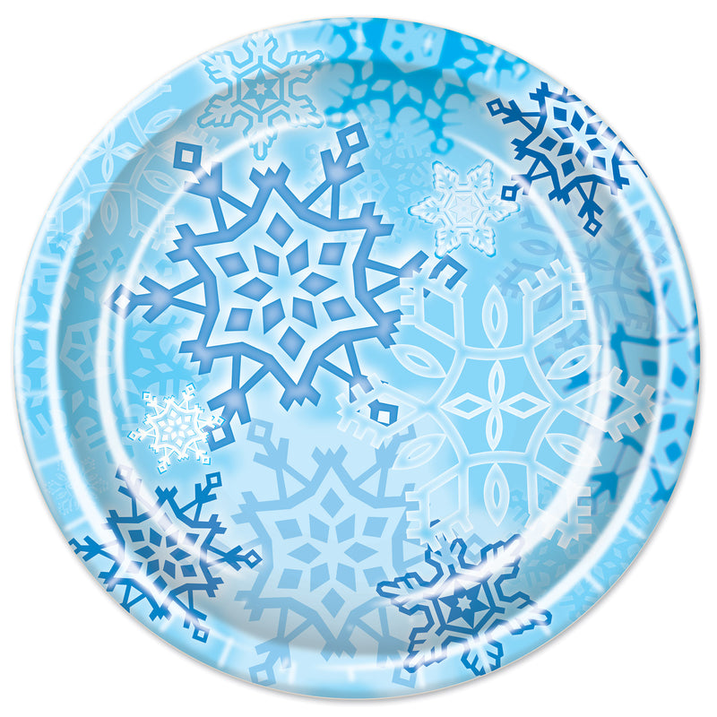 Snowflake Plates – 9" – (8/Pkg)