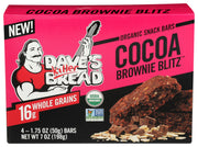 DAVES KILLER BREAD: Cocoa Brownie Blitz Snack Bars 4 Count, 7 oz