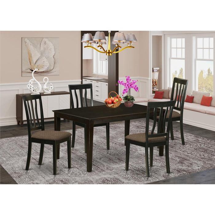 CAAN5-CAP-C 5 PC Dining room set-Table and 4 Dining room Chair