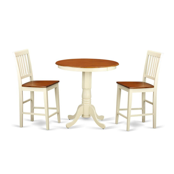 3  PC  counter  height  Dining  room  set  -  counter  height  Table  and  2  counter  height  stool.