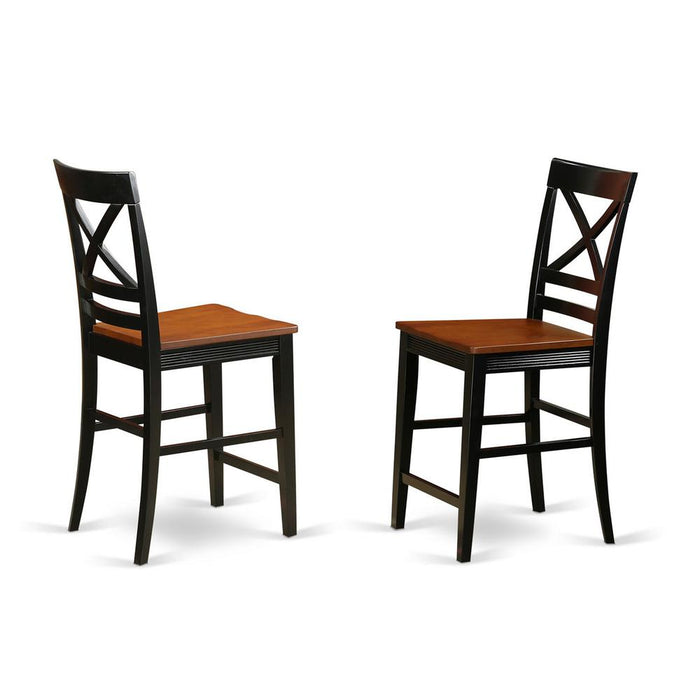 3  Pc  counter  height  pub  set-pub  Table  and  2  bar  stools  with  backs