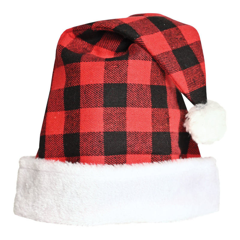 Plaid Santa Hat – (1/Card)