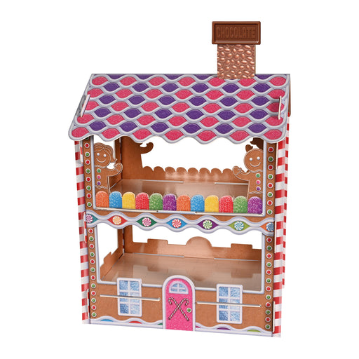 Gingerbread House Treat Stand – 17½" x 11¾" – (1/Pkg) by Beistle for Christmas/Winter Cake/Cupcake Stands