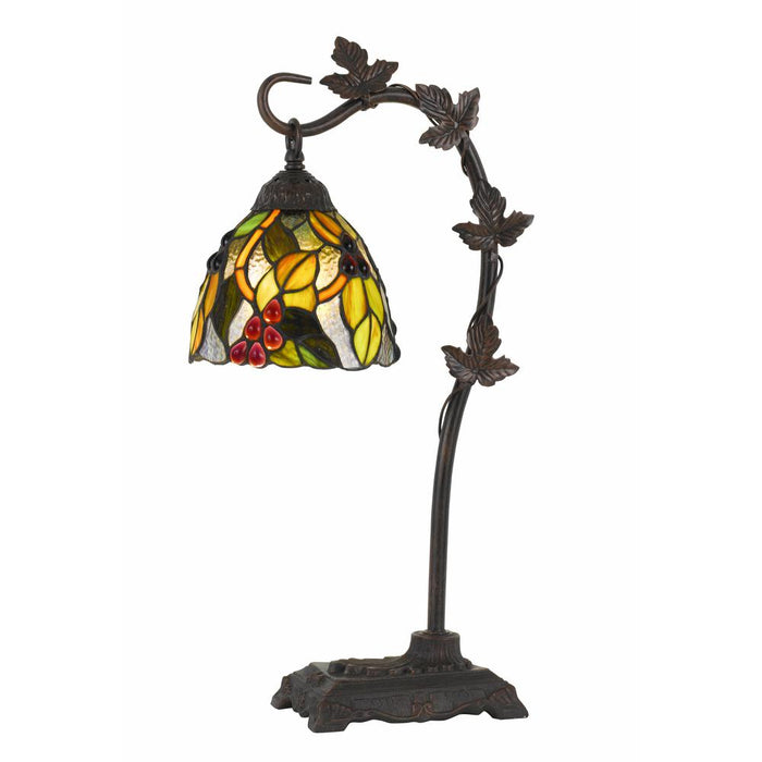 24" Height Metal Tiffany Table Lamp in Bronze Finish