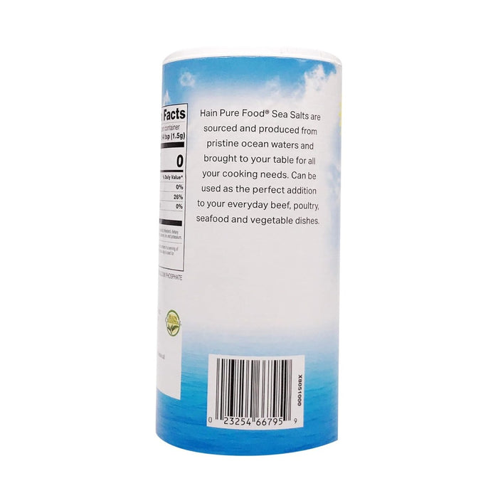 HAIN: Pure Foods Sea Salt, 21 oz