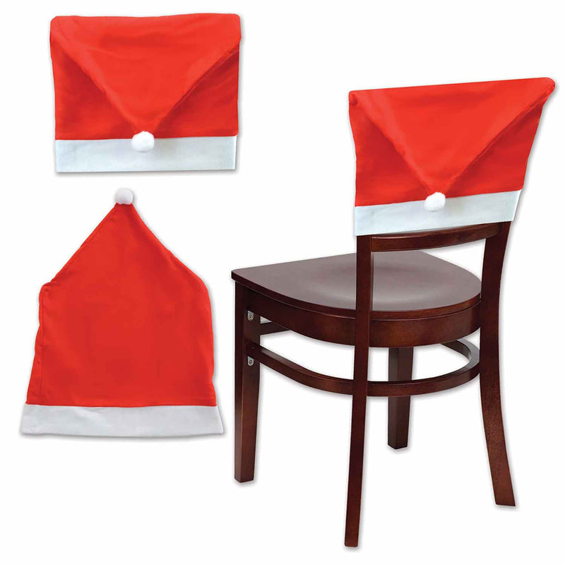 Santa Hat Chair Cover – 19" x 25" – (1/Pkg) by Beistle for Christmas/Winter Accessories