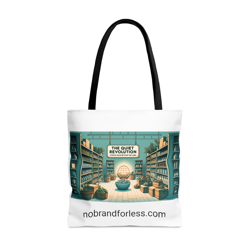 The Quiet Revolution - No Brand For Less - Tote Bag (AOP)