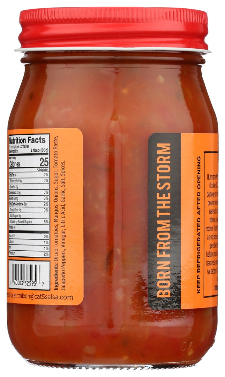CAT 5 SALSA: Salsa Mango. 16 oz