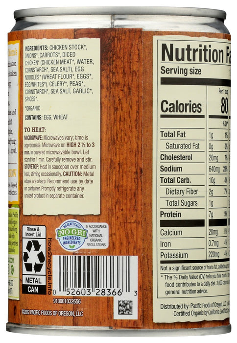 PACIFIC FOODS: Organic Chicken Noodle Soup, 16 oz