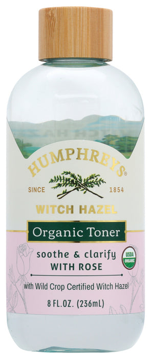 HUMPHREYS: Toner Facl Witch Hzl Rose, 8 OZ
