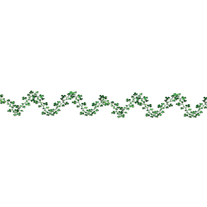 Gleam 'N Flex Shamrock Garland – 25' – (1/Card) by Beistle for St. Patricks Wire Garland