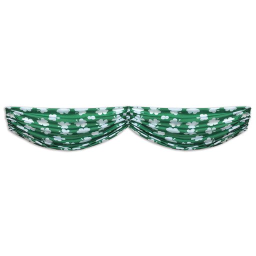 Shamrocks Fabric Bunting – 5' 10" – (1/Pkg) by Beistle for St. Patricks Bunting
