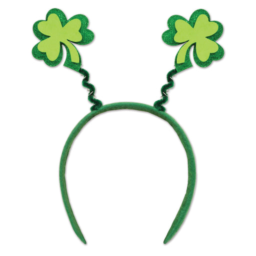 Glittered Shamrock Boppers – (1/Card) by Beistle for St. Patricks Boppers and Headbands
