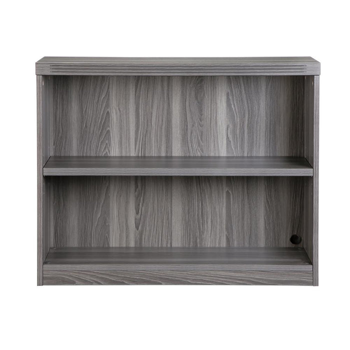 2 Shelf Bookcase (1 fixed shelf), Gray Steel