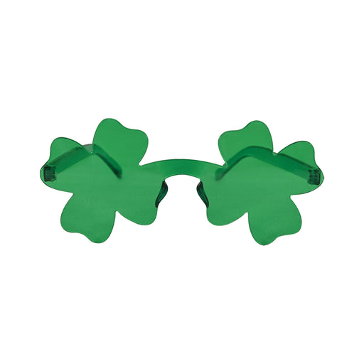 Shamrock Glasses – (1/Card) by Beistle for St. Patricks Novelty Glasses