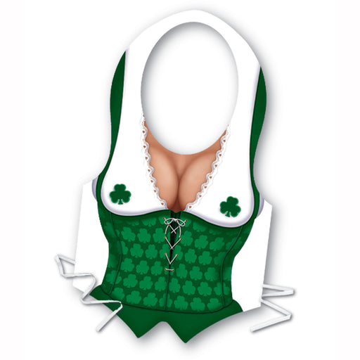 Pkgd Plastic Irish Miss Vest – (1/Pkg) by Beistle for St. Patricks Vests