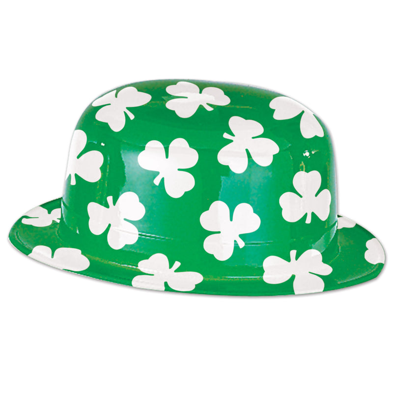 Plastic Shamrock Derby by Beistle for St. Patricks Plastic