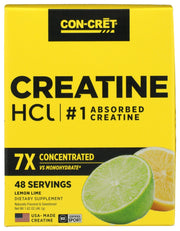 CON CRET: Creatine HCL Powder Lemon Lime, 4.5 oz