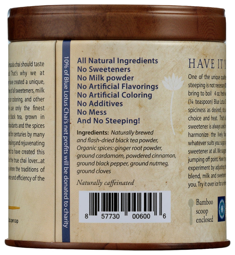 BLUE LOTUS CHAI: Chai Masala Traditional, 3 oz