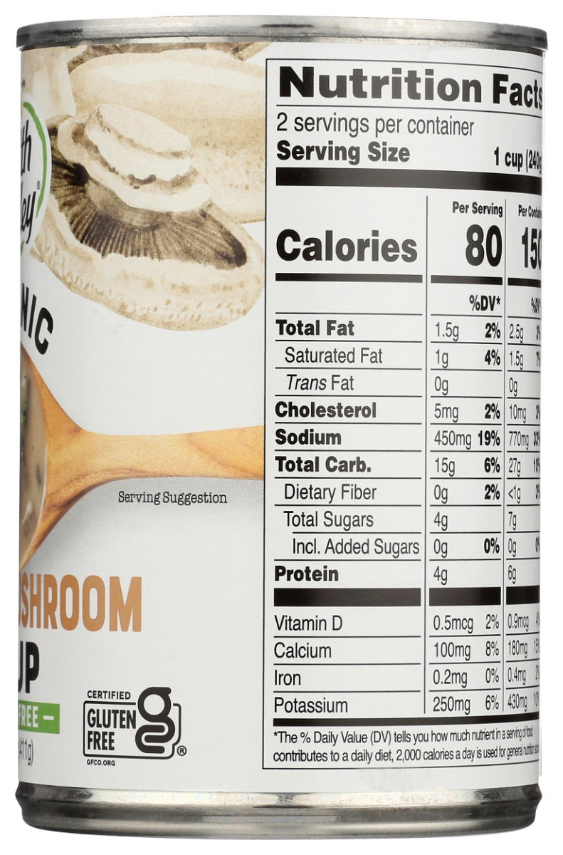 HEALTH VALLEY ORGANIC: Cream of Mushroom Soup, 14.5 Oz