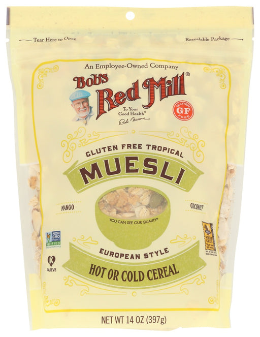 BOBS RED MILL: Gluten Free Tropical Muesli, 14 oz