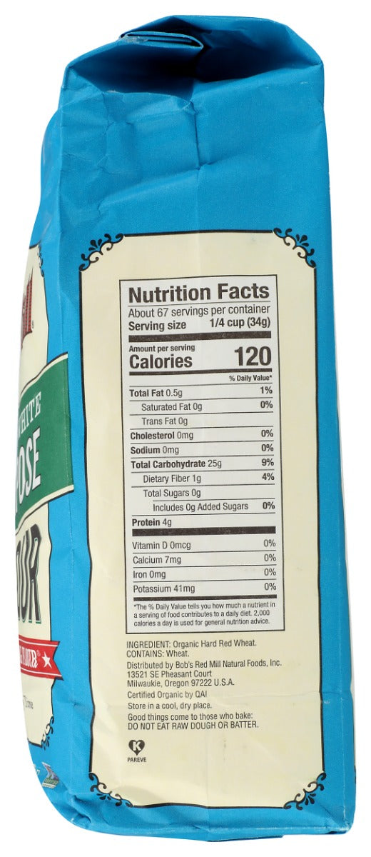 BOB'S RED MILL: Unbleached White All Purpose Organic Flour, 5 lb