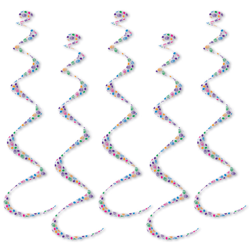 Printed Easter Egg Twirly Whirlys – 24" – (5/Pkg) by Beistle for Easter Whirls