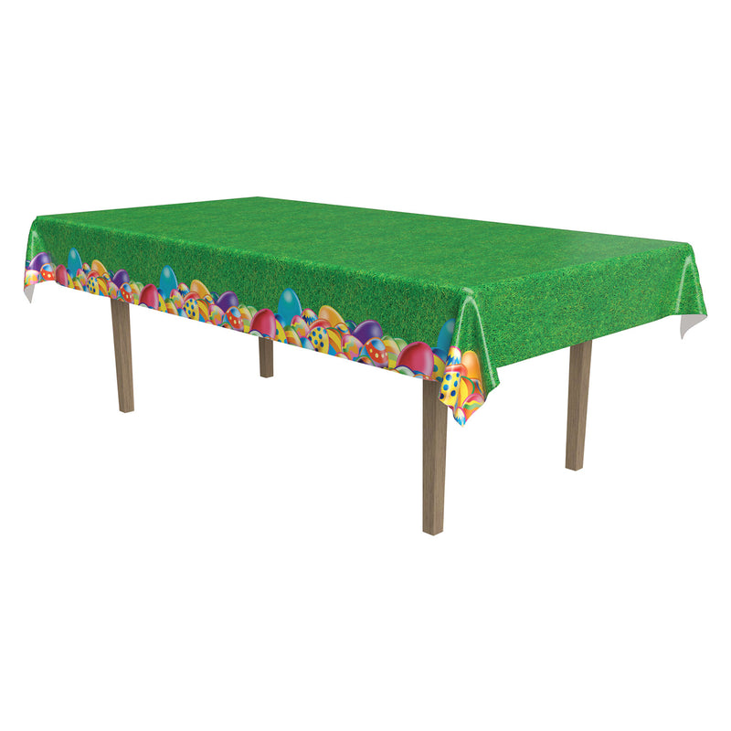 Easter Egg Tablecover – 54" x 108" – (1/Pkg) by Beistle for Easter Table Covers - Patterned