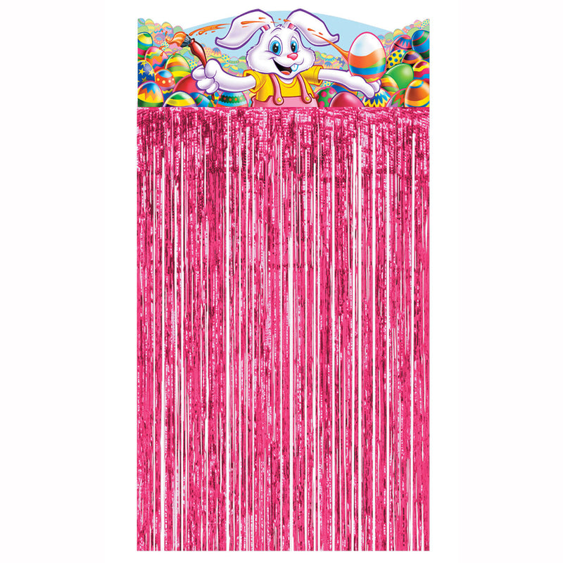 Easter Bunny Character Curtain – 4' 6" x 3' – (1/Pkg) by Beistle for Easter Novelty Curtains