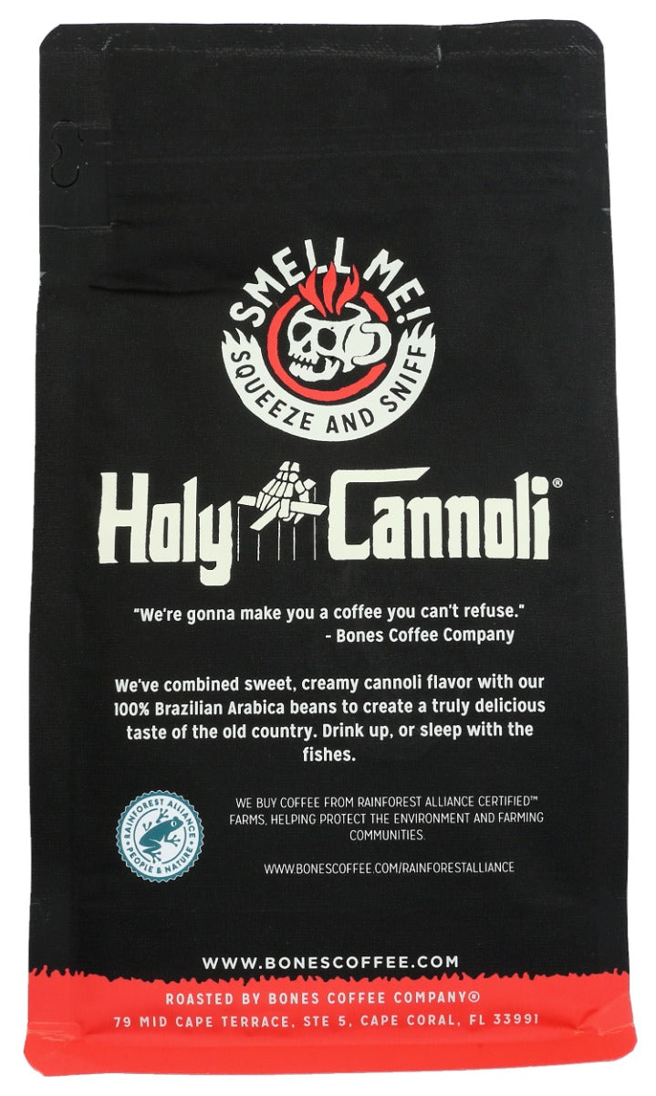BONES COFFEE COMPANY: Coffee Grnd Holy Cannoli, 12 oz