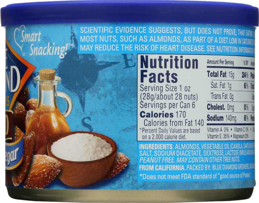 BLUE DIAMOND: Bold Almonds Salt N Vinegar, 6 oz