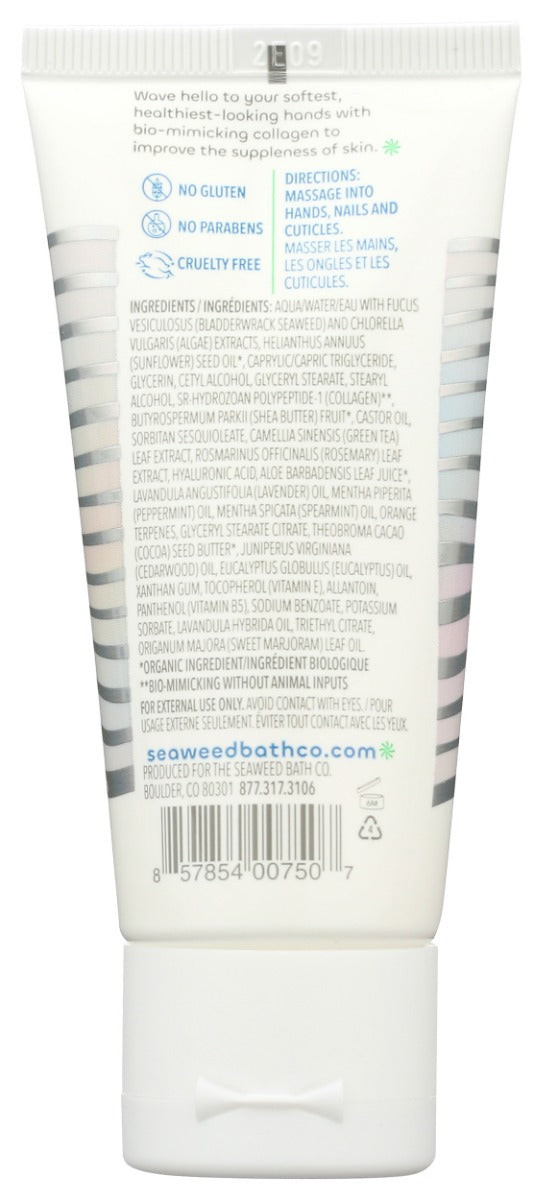 SEAWEED BATH COMPANY: Hand Cream Collagen, 2 OZ