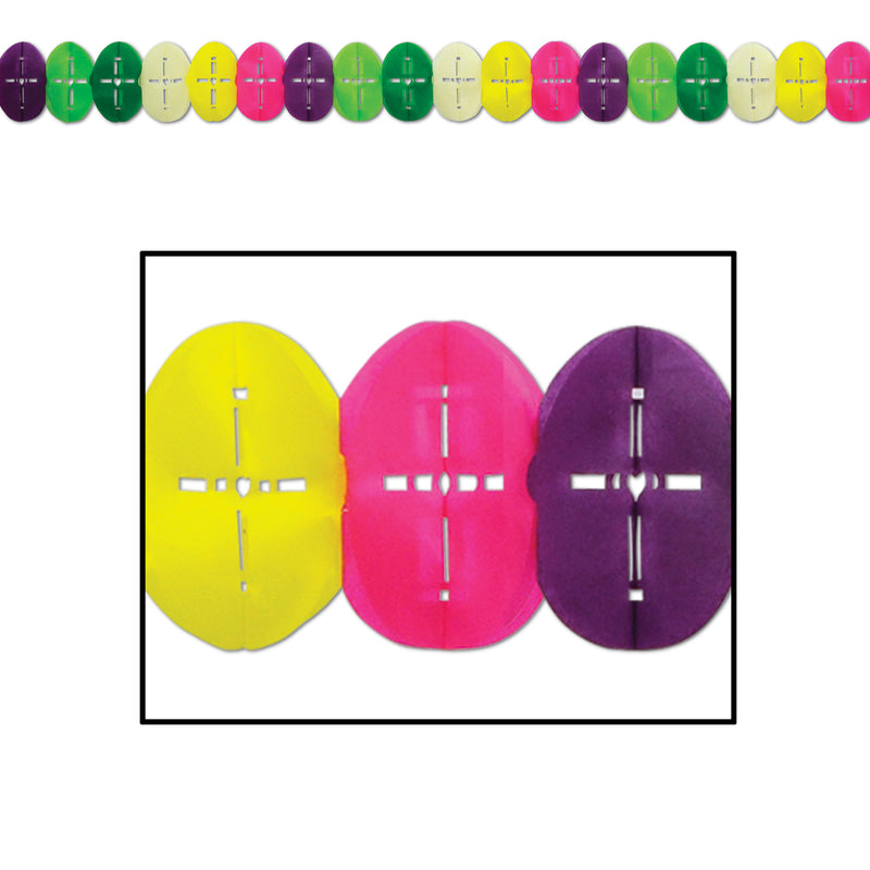 Easter Egg Garland – 6¼" x 12' – (1/Pkg) by Beistle for Easter Tissue