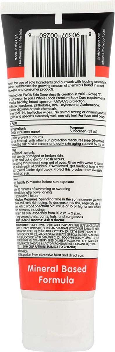 THINK: Sunscreen Spf 50, 3 oz