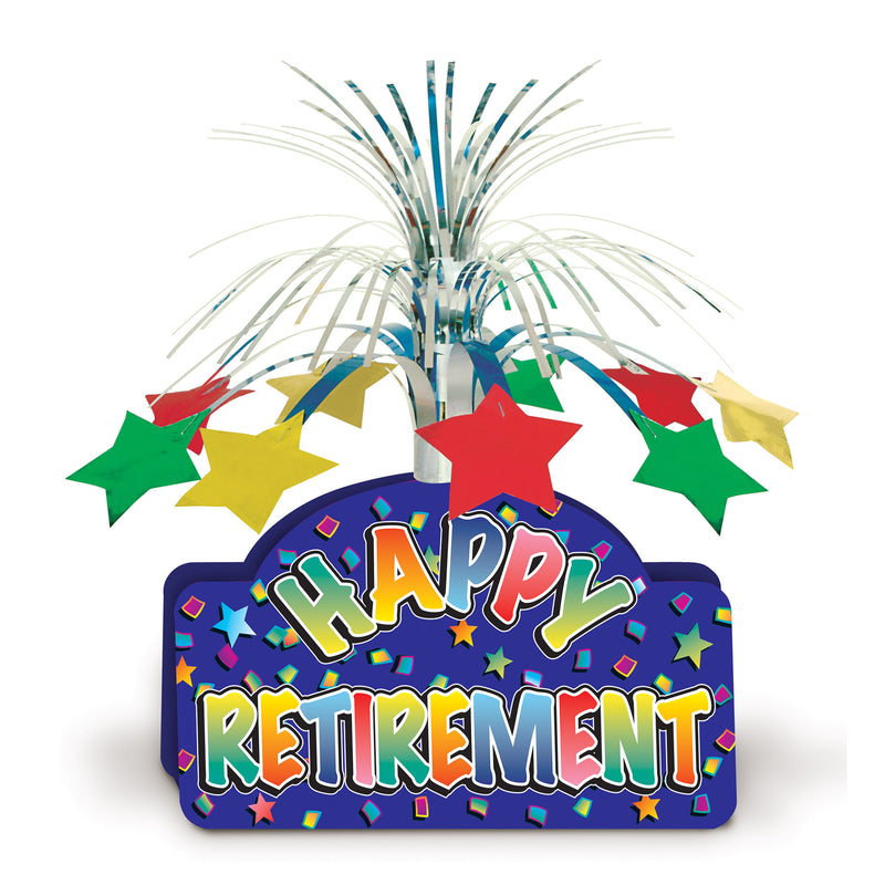 Happy Retirement Centerpiece – 13" – (1/Pkg) by Beistle for Retirement Cascades