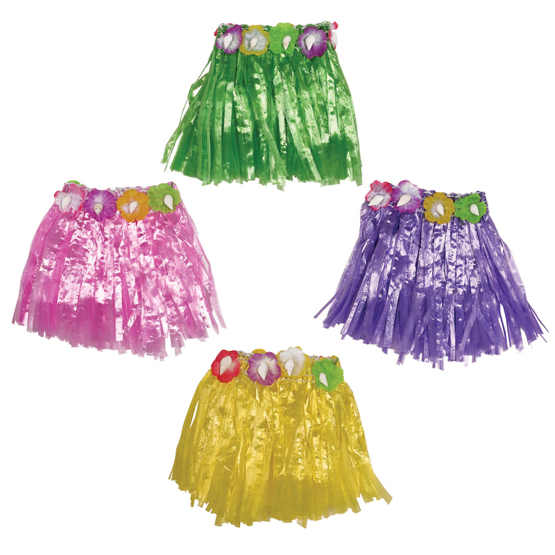 Drink Hula Skirts – 3½" – (4/Pkg) by Beistle for Luau Luau Accessories