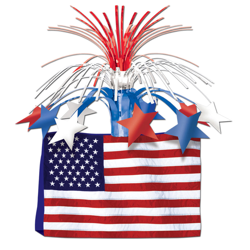 American Flag Centerpiece – 13" – (1/Pkg)