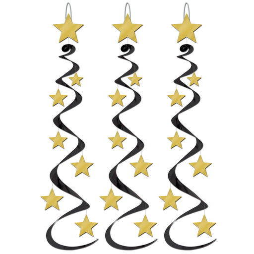 Star Whirls – 30" – (3/Pkg) by Beistle for New Years Whirls