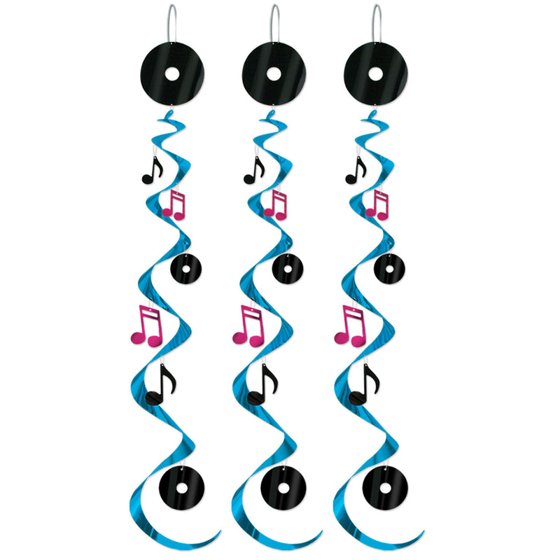 Rock & Roll Whirls – 30" – (3/Pkg)
