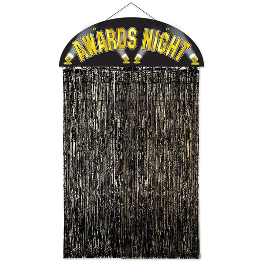 Awards Night Door Curtain – 4' 6" x 3' – (1/Pkg) by Beistle for Awards Night Novelty Curtains