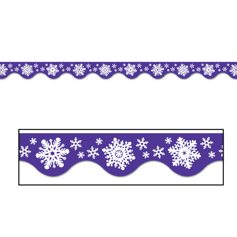 Winter Border Trim – 3' ¾" – (12/Pkg) by Beistle for Educational Border Trim