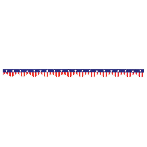 Patriotic Border Trim – 3' ¾" – (12/Pkg) by Beistle for Educational Border Trim