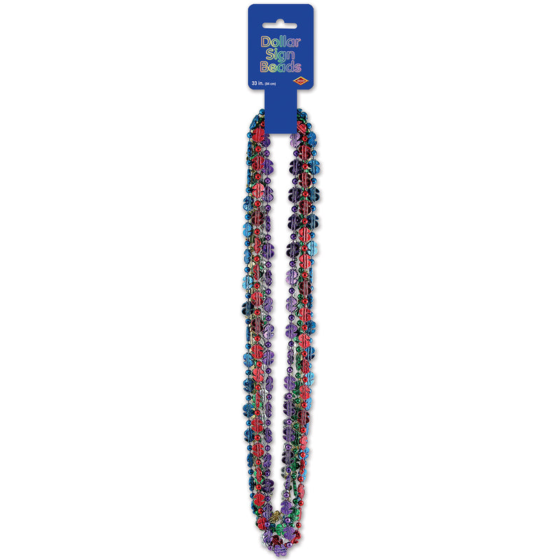 "$" Beads – 33" – (6/Card)