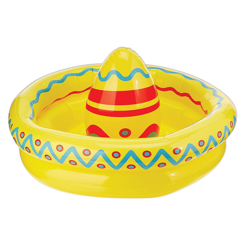 Inflatable Sombrero Cooler – 18"W x 12"H – (1/Pkg) by Beistle for Fiesta/Cinco de Mayo Inflatables