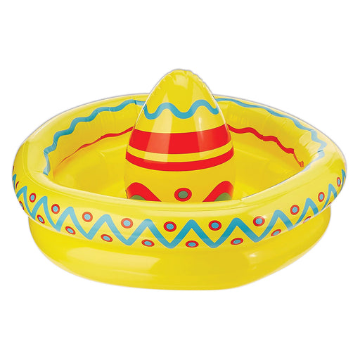 Inflatable Sombrero Cooler – 18"W x 12"H – (1/Pkg) by Beistle for Fiesta/Cinco de Mayo Inflatables