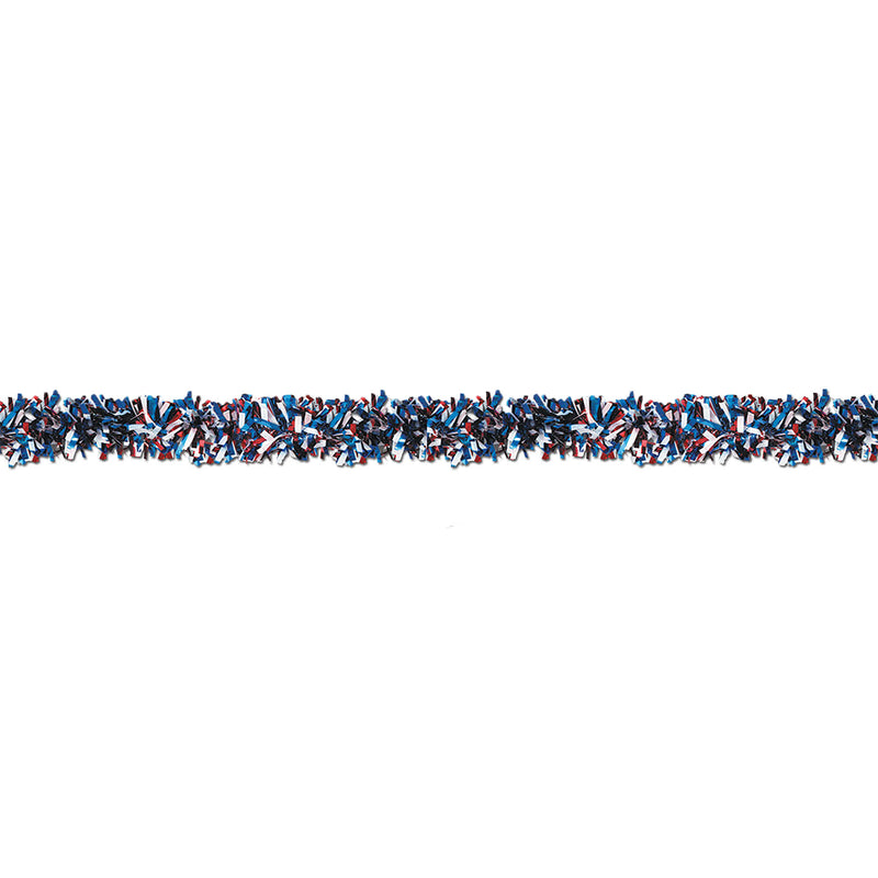 6-Ply Metallic Festooning Garland – 4" x 15' by Beistle for Patriotic Metallic Festooning