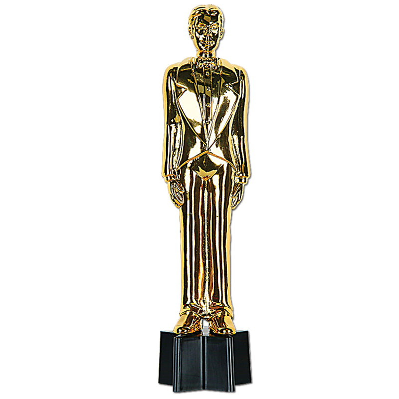 Awards Night Male Statuette – 9" – (1/Pkg) by Beistle for Awards Night Trophies