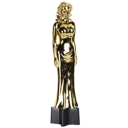 Awards Night Female Statuette – 9" – (1/Pkg) by Beistle for Awards Night Trophies