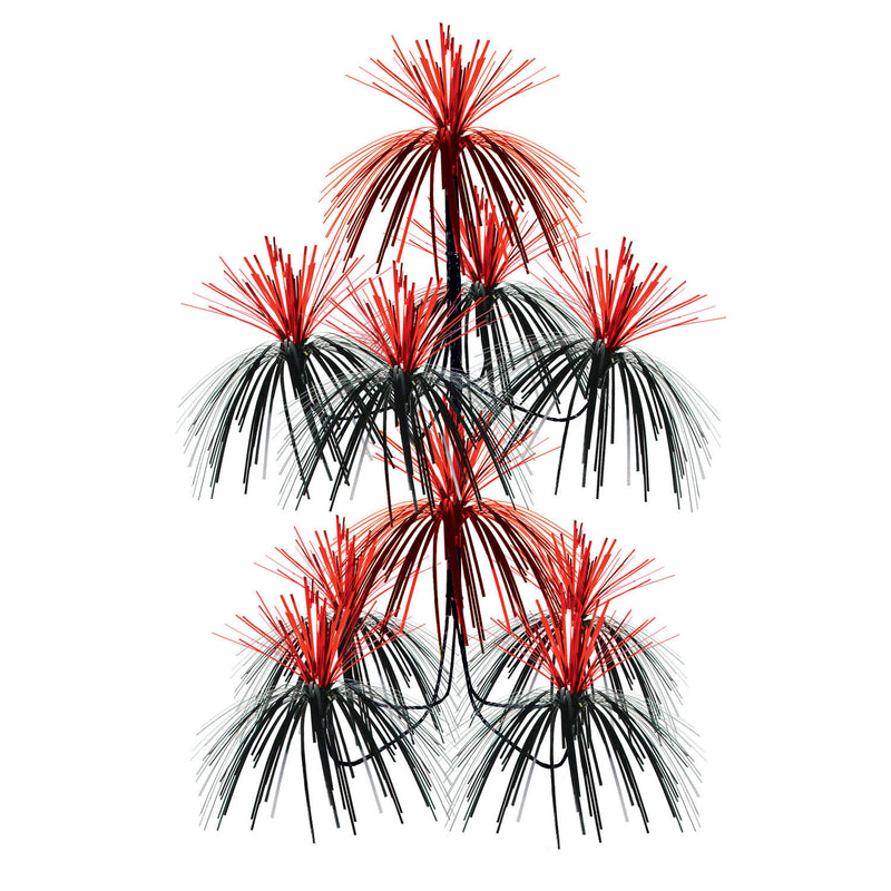 Firework Chandelier – 24" x 12" – (1/Pkg) by Beistle for Casino Metallic