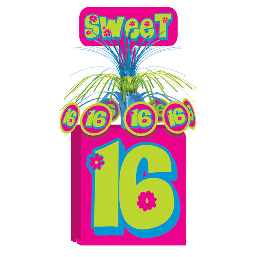 Sweet 16 Centerpiece – 15" – (1/Pkg) by Beistle for Sweet 16 Cascades